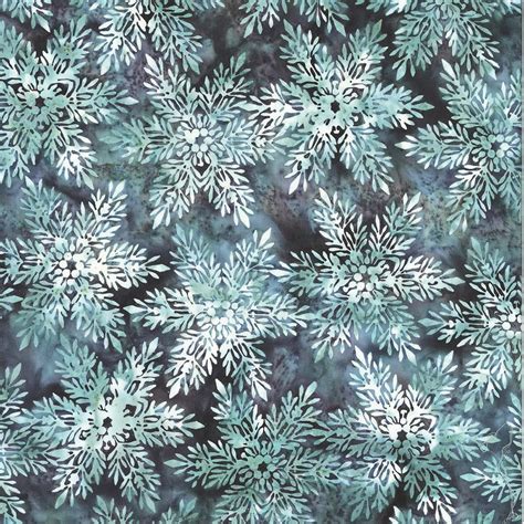 mixedcolored batik fabric with small metallic snowflake|Snowflake Batik Fabric .